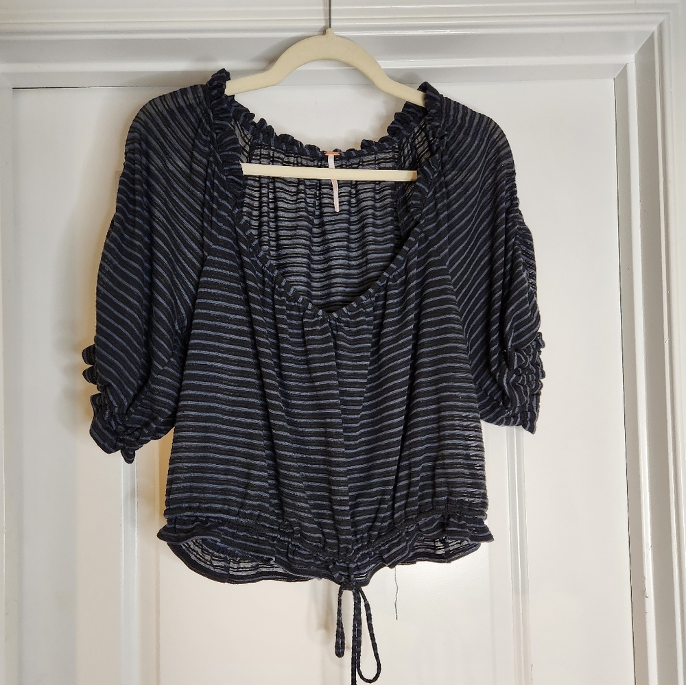 Free People Tie Crop Top